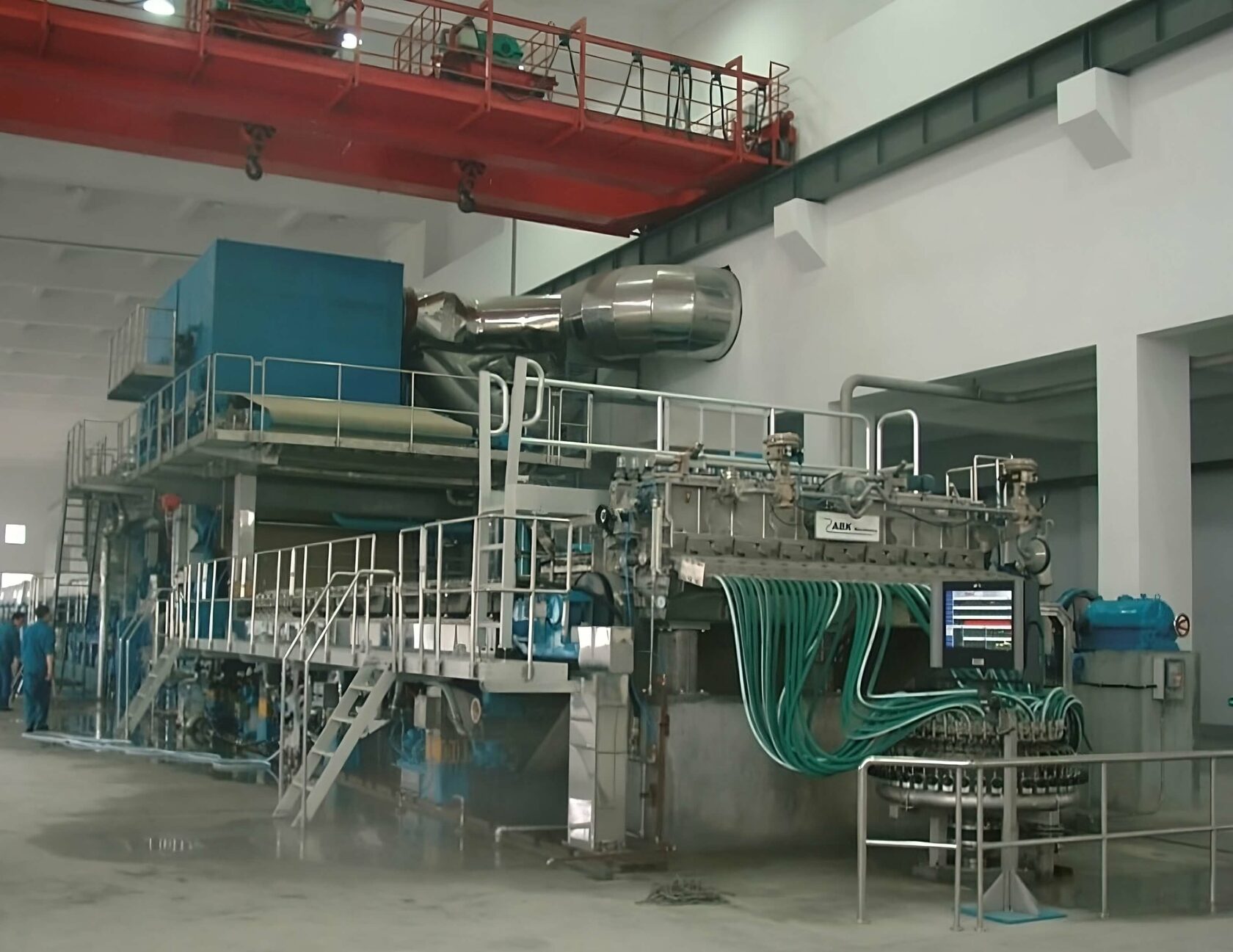 Production line for homogenized tobacco leaf